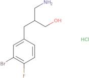 3-Amino-2-[(3-bromo-4-fluorophenyl)methyl]propan-1-ol hydrochloride