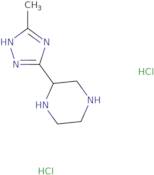 2-(5-Methyl-1H-1,2,4-triazol-3-yl)piperazine dihydrochloride