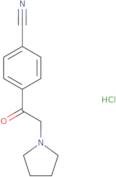 4-[2-(Pyrrolidin-1-yl)acetyl]benzonitrile hydrochloride