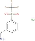 (3-Trifluoromethanesulfonylphenyl)methanamine hydrochloride