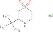 3-​(1,​1-​Dimethylethyl)​-​thiomorpholine 1,​1-​dioxide hydrochloride