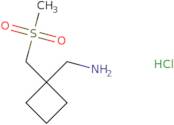 [1-(Methanesulfonylmethyl)cyclobutyl]methanamine hydrochloride