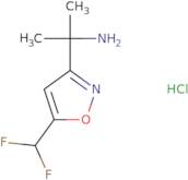 2-[5-(Difluoromethyl)-1,2-oxazol-3-yl]propan-2-amine hydrochloride