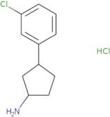 3-(3-Chlorophenyl)cyclopentan-1-amine hydrochloride
