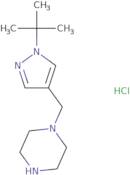 1-[(1-tert-Butyl-1H-pyrazol-4-yl)methyl]piperazine hydrochloride