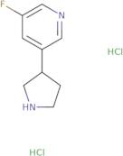 3-Fluoro-5-(pyrrolidin-3-yl)pyridine dihydrochloride