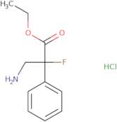 Ethyl 3-amino-2-fluoro-2-phenylpropanoate hydrochloride