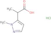 2-(1-Methyl-1H-pyrazol-5-yl)propanoic acid hydrochloride