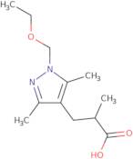 3-[1-(Ethoxymethyl)-3,5-dimethyl-1H-pyrazol-4-yl]-2-methylpropanoic acid