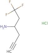 1,1,1-Trifluorohex-5-yn-3-amine hydrochloride