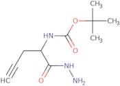 tert-Butyl N-[1-(hydrazinecarbonyl)but-3-yn-1-yl]carbamate