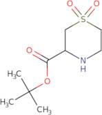 3-​Thiomorpholinecarbox​ylic acid 1,​1-​dimethylethyl ester 1,​1-​dioxide