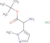 tert-Butyl 2-amino-2-(1-methyl-1H-pyrazol-5-yl)acetate hydrochloride