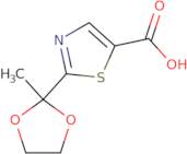 2-(2-Methyl-1,3-dioxolan-2-yl)-1,3-thiazole-5-carboxylic acid