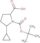 1-[(tert-Butoxy)carbonyl]-5-cyclopropylpyrrolidine-2-carboxylic acid