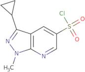 3-Cyclopropyl-1-methyl-1H-pyrazolo[3,4-b]pyridine-5-sulfonyl chloride