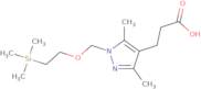 3-(3,5-Dimethyl-1-{[2-(trimethylsilyl)ethoxy]methyl}-1H-pyrazol-4-yl)propanoic acid