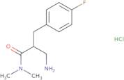 3-Amino-2-[(4-fluorophenyl)methyl]-N,N-dimethylpropanamide hydrochloride