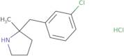 2-[(3-Chlorophenyl)methyl]-2-methylpyrrolidine hydrochloride