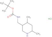 tert-Butyl N-[(4,6-dimethylpiperidin-3-yl)methyl]carbamate hydrochloride