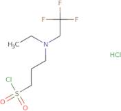 3-[Ethyl(2,2,2-trifluoroethyl)amino]propane-1-sulfonyl chloride hydrochloride