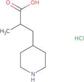 2-Methyl-3-(piperidin-4-yl)propanoic acid hydrochloride