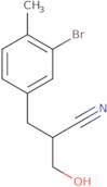 2-[(3-Bromo-4-methylphenyl)methyl]-3-hydroxypropanenitrile
