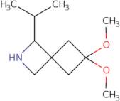 6,6-Dimethoxy-1-(propan-2-yl)-2-azaspiro[3.3]heptane