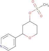 2-(Pyridin-4-yl)oxan-4-yl methanesulfonate