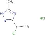 5-(1-Chloroethyl)-3-methyl-1H-1,2,4-triazole hydrochloride