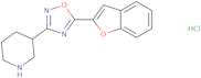 3-[5-(1-Benzofuran-2-yl)-1,2,4-oxadiazol-3-yl]piperidine hydrochloride
