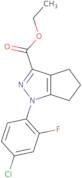 Ethyl 1-(4-chloro-2-fluorophenyl)-1H,4H,5H,6H-cyclopenta[C]pyrazole-3-carboxylate