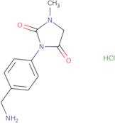 3-[4-(Aminomethyl)phenyl]-1-methylimidazolidine-2,4-dione hydrochloride