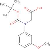 2-{[(tert-Butoxy)carbonyl](3-methoxyphenyl)amino}acetic acid