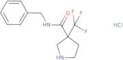 N-Benzyl-3-(trifluoromethyl)pyrrolidine-3-carboxamide hydrochloride