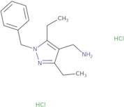 (1-Benzyl-3,5-diethyl-1H-pyrazol-4-yl)methanamine dihydrochloride