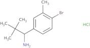 1-(4-Bromo-3-methylphenyl)-2,2-dimethylpropan-1-amine hydrochloride