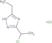 5-(1-Chloroethyl)-3-ethyl-1H-1,2,4-triazole hydrochloride