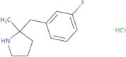 2-[(3-Fluorophenyl)methyl]-2-methylpyrrolidine hydrochloride