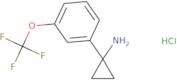 1-[3-(Trifluoromethoxy)phenyl]cyclopropan-1-amine hydrochloride