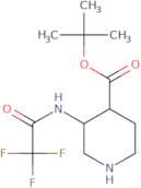 tert-Butyl 3-(trifluoroacetamido)piperidine-4-carboxylate