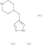 1-[(1H-Pyrazol-4-yl)methyl]piperazine trihydrochloride