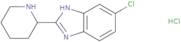 5-Chloro-2-(piperidin-2-yl)-1H-1,3-benzodiazole hydrochloride