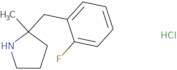 2-[(2-Fluorophenyl)methyl]-2-methylpyrrolidine hydrochloride