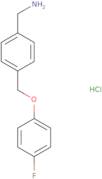 {4-[(4-Fluorophenoxy)methyl]phenyl}methanamine hydrochloride