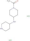 1-{4-[(Piperidin-4-yl)amino]piperidin-1-yl}ethan-1-one dihydrochloride