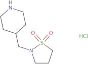 2-[(Piperidin-4-yl)methyl]-1λ⁶,2-thiazolidine-1,1-dione hydrochloride