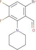 6-Bromo-3,4-difluoro-2-(piperidin-1-yl)benzaldehyde