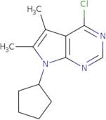 4-Chloro-7-cyclopentyl-5,6-dimethyl-7H-pyrrolo[2,3-d]pyrimidine