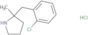 2-[(2-Chlorophenyl)methyl]-2-methylpyrrolidine hydrochloride